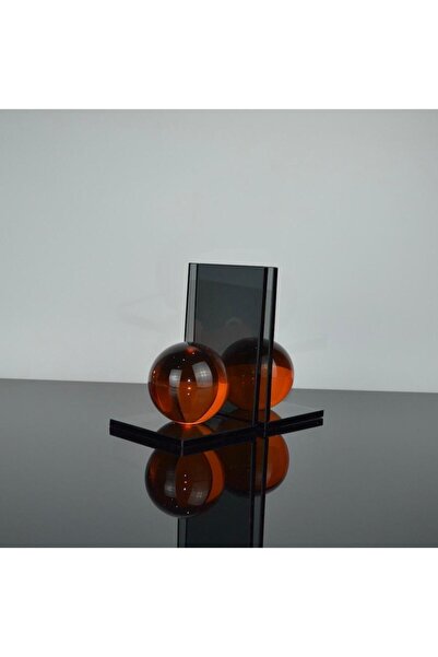 pamay home Dekoratif Cam Küre Kitap Tutucu