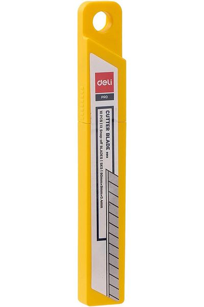 Deli E2012 Cutter Blade|10pcs Snap-Off Blades|SK5|80mmx9mmx.4mm