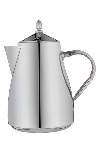ALSAIF Practical and traditional 3-liter Saif jug, suitable for preparing coffee and tea with ease, silver color