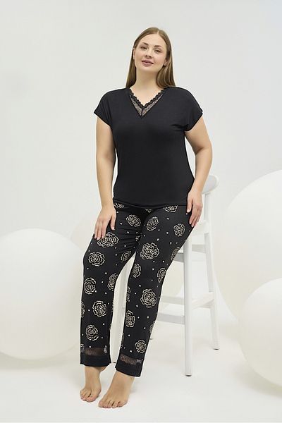 Sevim 16503 Women's Big Size Pajama Suit