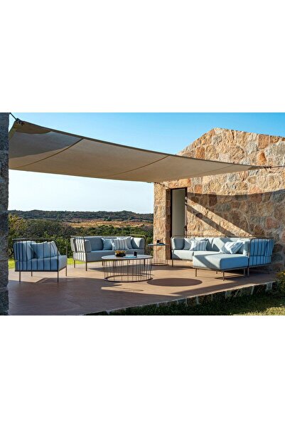 Passion Spatiosa 3 2 1 Dış Mekan Bahçe Mobilyası Oturma Grubu Orta Masalı Yan...