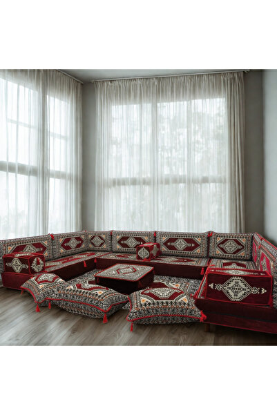 daireden U Tipi Şark Köşesi Takımı | Yükseklik 20cm | Süngerli | Yıkanabilir ...