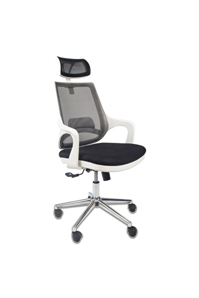 Hakan Büro Evo Beyaz Müdür Çalışma Ofis Koltuğu