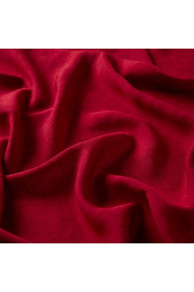 ipekevi Φουλάρι Four Seasons Claret Red Monogram με περίγραμμα