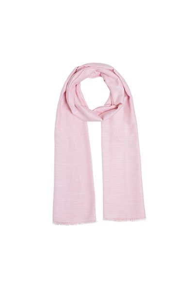 ipekevi Hydrangea Pink Plain Cotton Silk Shawl