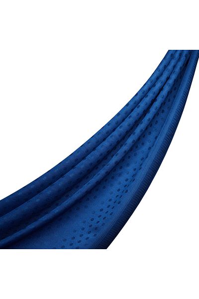 ipekevi Σάλι με μοτίβο Ocean Blue Speckle Μάλλινο μεταξωτό λινό μαντήλι