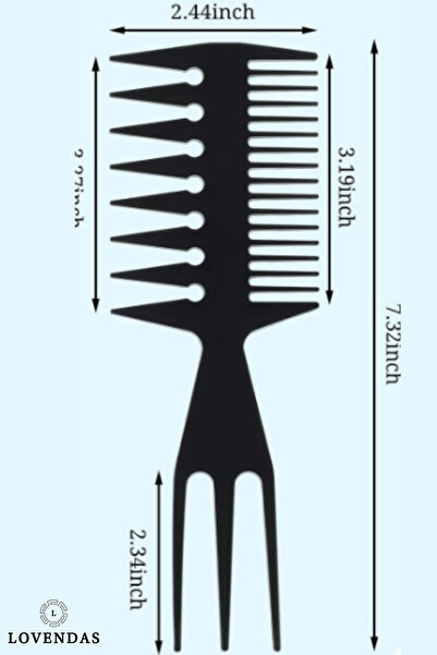 Lovendas 3in1 Hair Styler - Antistatic Carbon Wax Comb