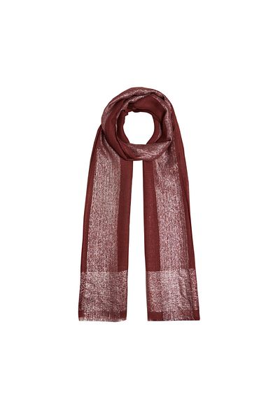 ipekevi Tile Glitter Border Patterned Wool Silk Shawl