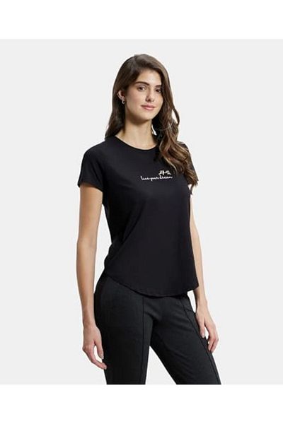 JOCKEY Move Women T Shirts IW31-0103-BLACK