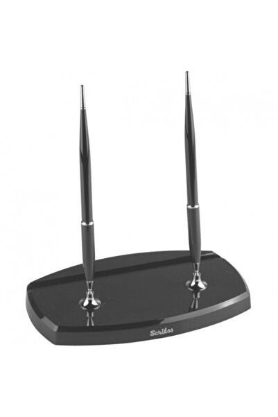 Scrikss 17 Çiftli Masa Takımı Siyah (ÇİFT DOLMAKALEM)