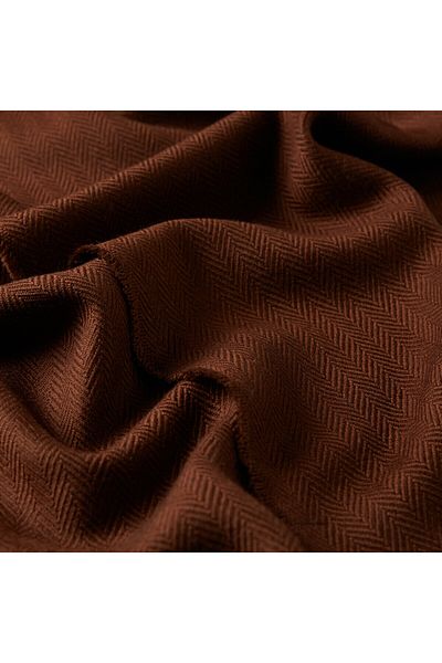 ipekevi Μάλλινο μαντίλι με μοτίβο Bitter Brown Houndstooth