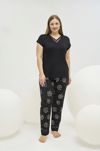 Sevim 16503 Women's Big Size Pajama Suit