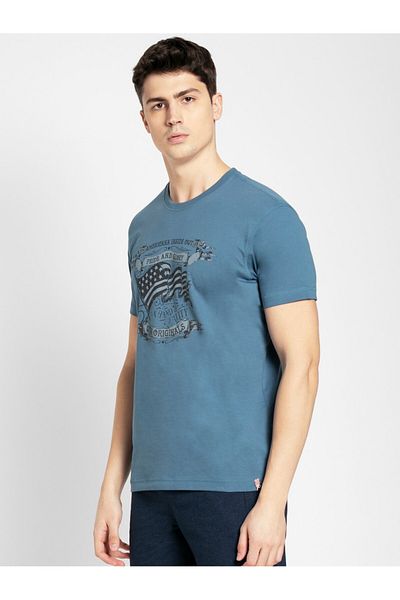 JOCKEY Crew Neck Graphic Thirts US81-0103-Stellar