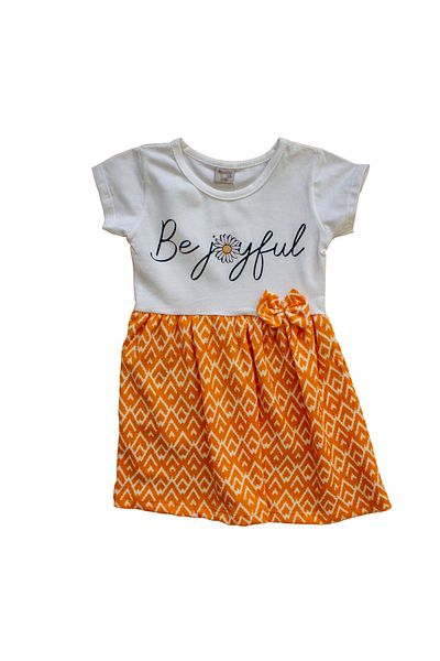 CNS Concept Joyful White Orange Dress