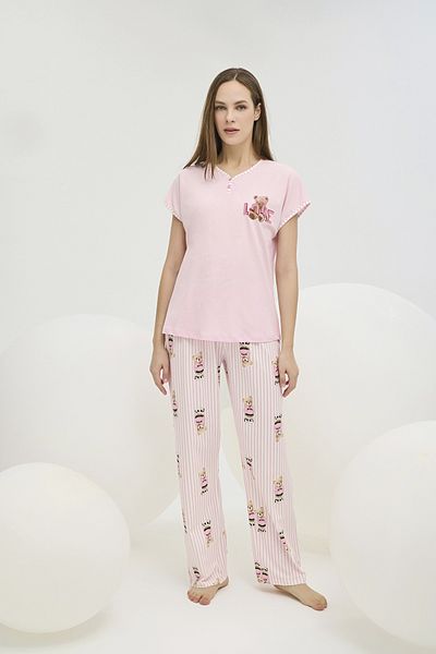 Sevim 16519 Costum de pijama imprimat pentru femei