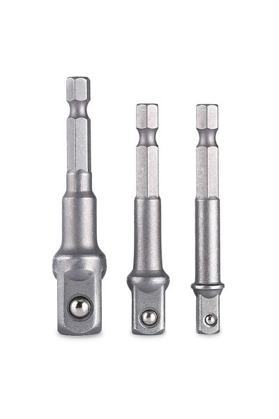 Worldtec 3 Piece Hex Plus Socket Adapter Set