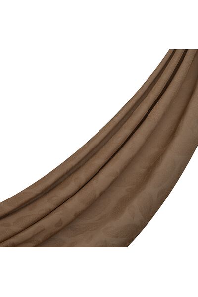 ipekevi Σάλι με μονόγραμμα τεσσάρων εποχών Milk Coffee Paisley