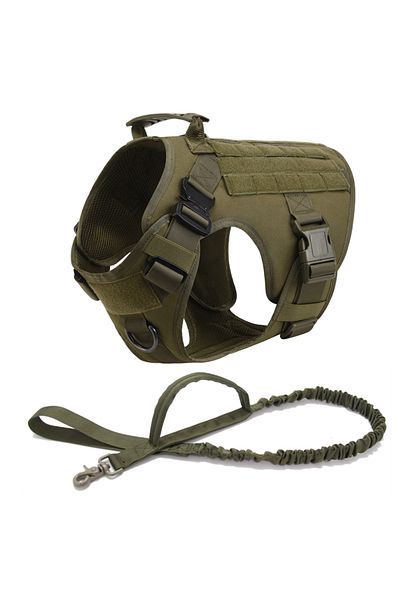 Choice L(30-40KG) Green 2 piece set Tactical Military Vest Pet German Shepherd Golden Retriever Tactical T