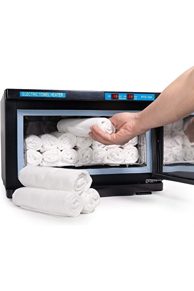 LA PERLA TECH خزانة تعقيم كهربائية بالأشعة فوق البنفسجية سعة 16 لترًا لتدفئة ...