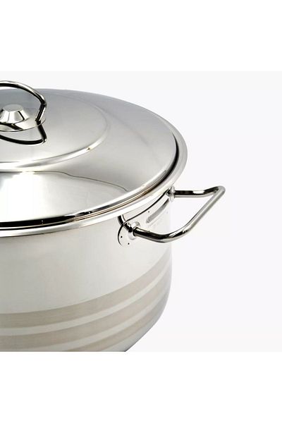 KORKMAZ Mega 18/10 Steel Pot 36 cm