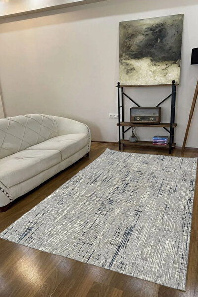 Aşina Kaymaz Gri Desenli Yolluk – Akrilik, Leke Tutmaz, Silinebilir, Kolay Te...