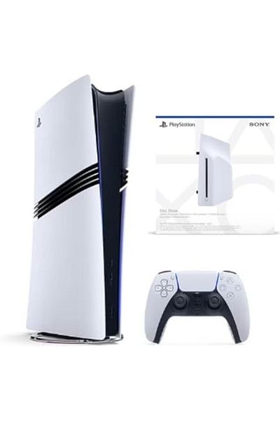 Sony PlayStation 5 PRO Digital Console [NEW 2024 Model] + Disc Drive - Bundle - International Versio