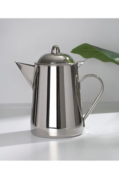 ALSAIF Practical and traditional 3-liter Saif jug, suitable for preparing coffee and tea with ease, silver color
