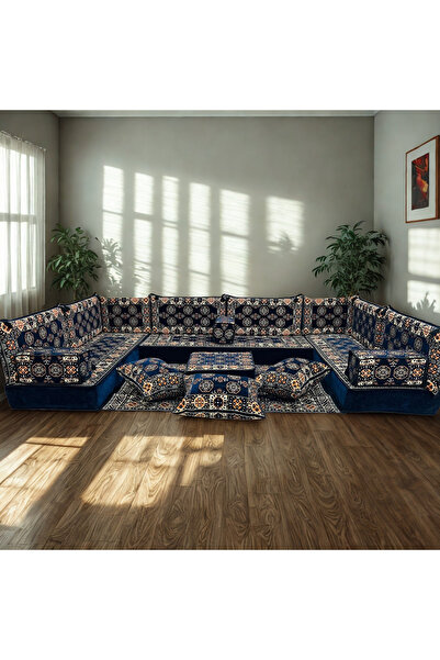 daireden U Tipi Şark Köşesi Takımı | Yükseklik 20cm | Süngerli | Yıkanabilir ...