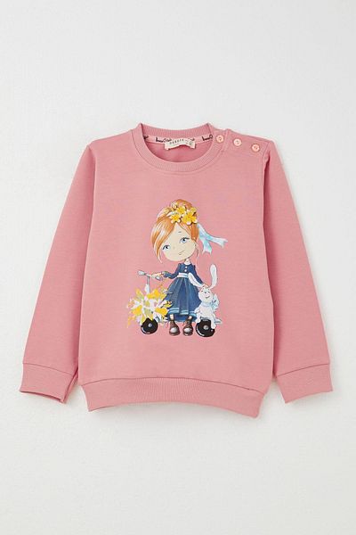 Breeze Tracksuit for Girl Scooter 1,5-5 Years, Dried Rose