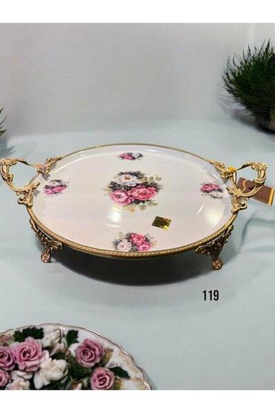 ROY KING Royking Antique Στρογγυλό Πιάτο Παρουσίασης 38x30x6CM RMN 119