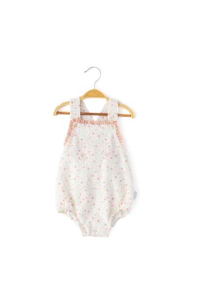 Babydola Kız Bebek Fiyonklu Salopet Tulum-13678