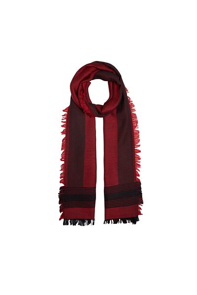 ipekevi Burgundy Wool Silk Scarf Shawl