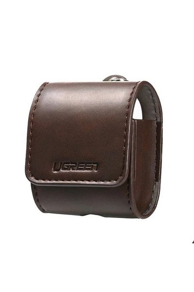 Ugreen UGREEN Eco Leather Case compatible with AirPods, Anti-Dropping Strap, Brown