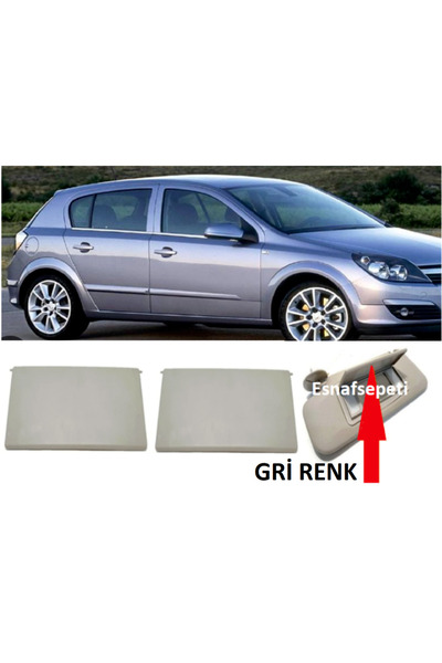 Genel Markalar Opel Astra H Uyumlu Güneslik Makyaj Aynasi Kapagi Takimi (Sağ-...