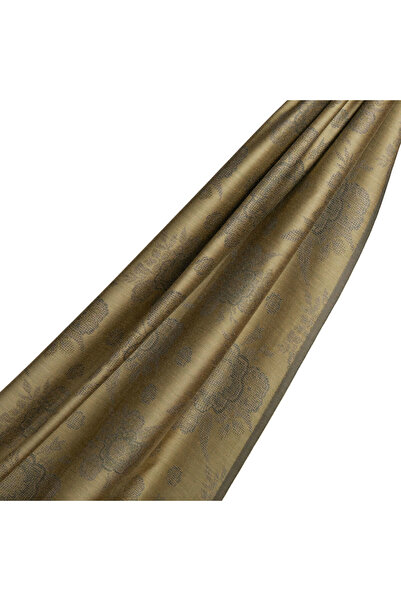 ipekevi Хакі Канавіче з візерунком Бавовняний шовковий шаль