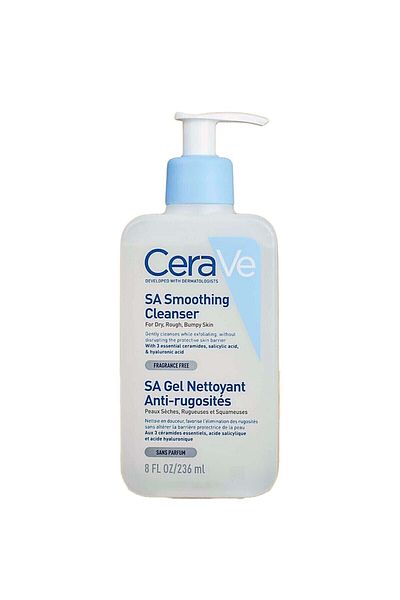CeraVe Skin Smoothing Cleanser with Salicylic Acid for Dry, Rough, and Cracked Skin 236ml