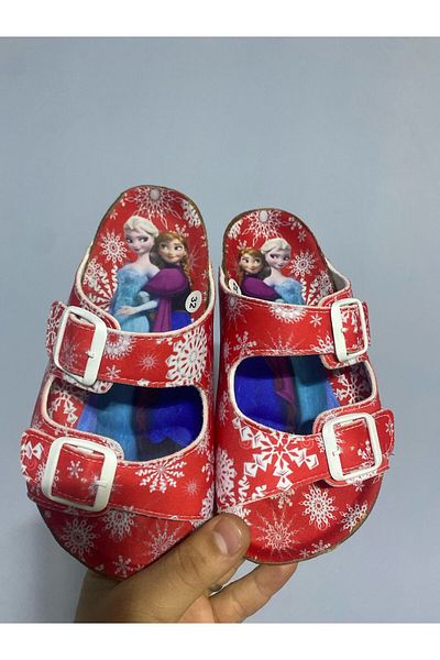 STEPSMART Elsa Printed Comfortable Orthopedic Buckle Slippers