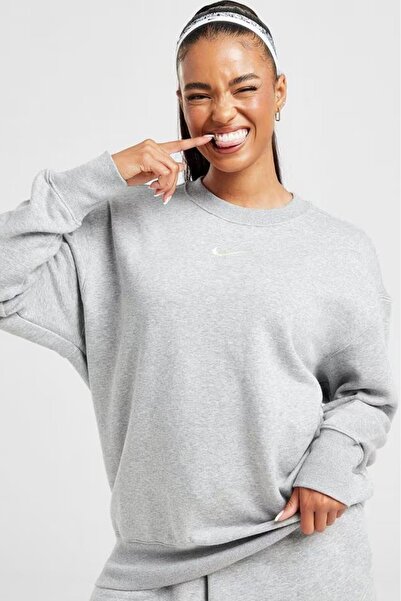 Nike Phoenix Fleece Oversize Cut Women's Gray Sweatshrit