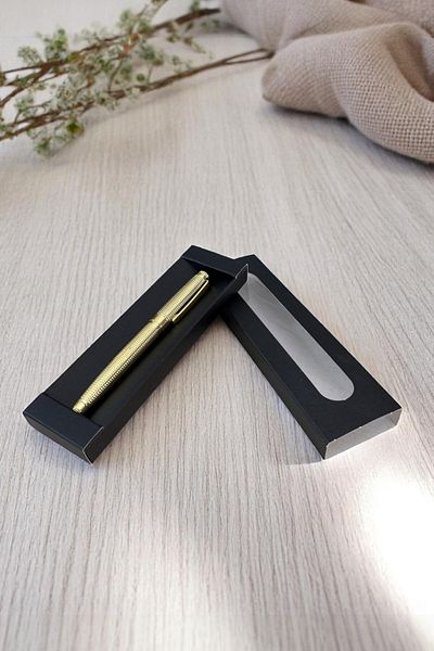 Nesnel Gift Engraved Metal Rollerball Pen - Gold