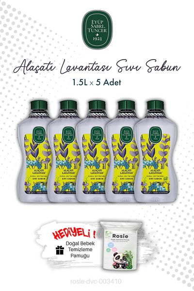 Eyüp Sabri Tuncer Alacati Lavanta X5 1.5L Liquid Soap and Rosie