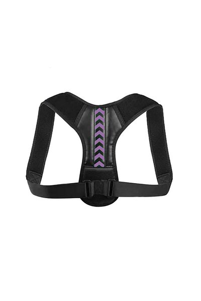 Choice M Black Purple Anti-camel Corrective Belt, Sitting Corrective Belt, Back Corrective Belt