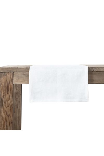 Mudo Home White Linen Runner - Whitney 40X130