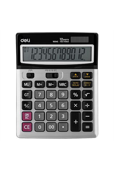 Deli Calculator DARK GREY E1654