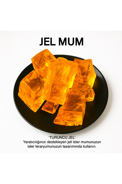 ByBastik Mumbastik Turuncu Jel Mum Parafini - Teraryum Jeli 150 gr Mum Yapım ...