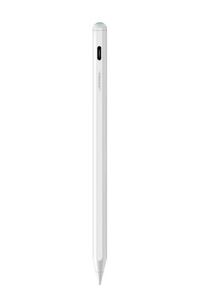 Jeebel Smart Stylus Pro for iPad | Palm Rejection, Tilt Sensitivity, Magnetic, 10H Battery White