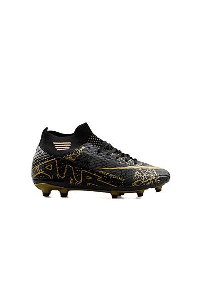 LALİGA Laliga Children's Turf Football Boots Fkrp-Black-Black-Patterned Black