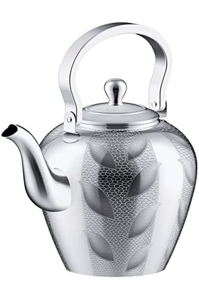 ALSAIF 1.6L Saif Teapot, durable and elegant, ideal for serving tea and other types of tea. Chrome color.