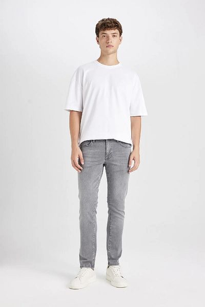 DeFacto Pedro Slim Fit στενή εφαρμογή Κανονική μέση στενό τζιν παντελόνι D1828AX24AU