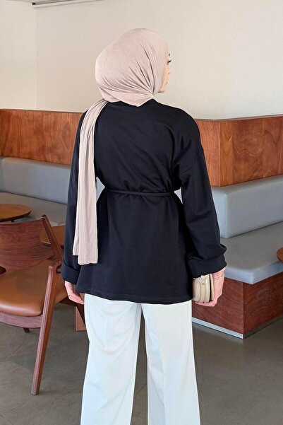 lamelif Μαύρο φούτερ με λεπτομέρειες - Slit Computer Manufacturers Παραγωγή Πληροφοριών Επιστημονικές Συναντήσεις Εφαρμογές