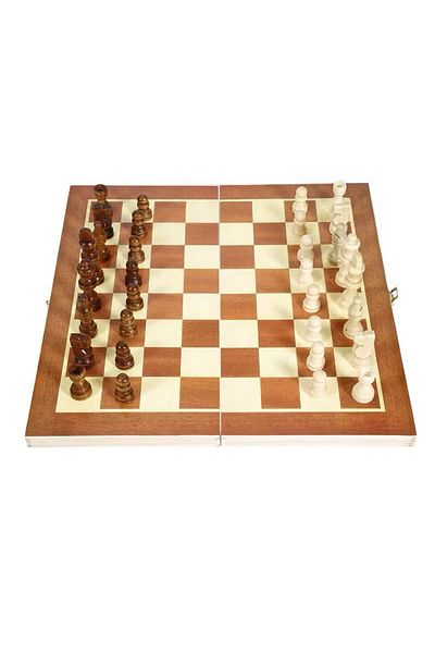 XTRIKE ME Chess and Backgammon Set with Wooden Box 34 cm